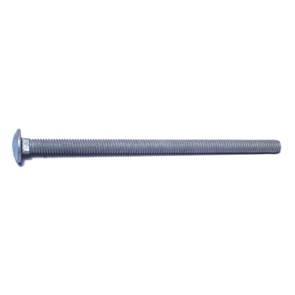 Midwest Fastener Carriage Bolt, Square Neck, 18 (Coarse), 6 in L, Steel, Hot Dipped Galvanized, 50 PK 05498 - main